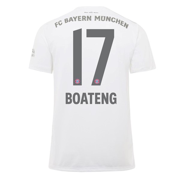 Camiseta Bayern Munich NO.17 Boateng Segunda equipación 2019-2020 Blanco